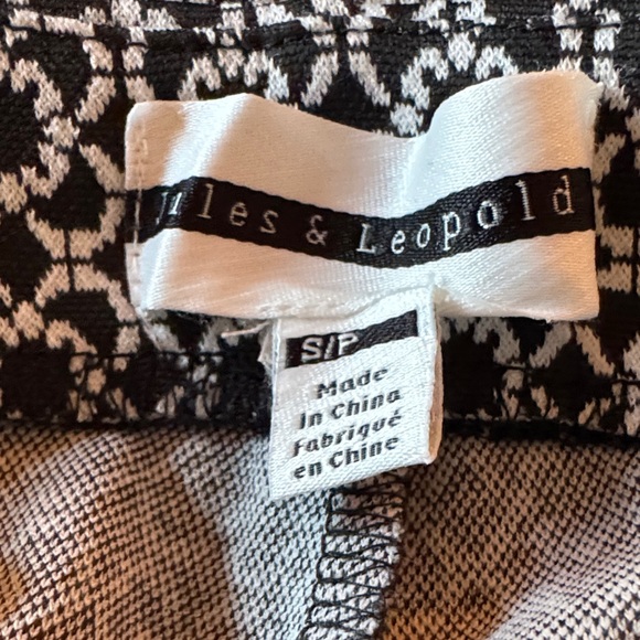 Jules & Leopold Black & White Wide-Leg Pants – S/P - Picture 8 of 10